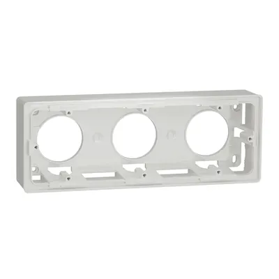 New Unica - doza - aparenta - 3 x 2 module - alb