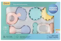 Canpol Set Inele Dentitie Pastel, 4 buc.