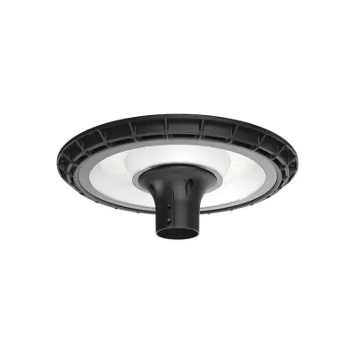 Lampa LED rotunda, 60W, lumina alb neutra, 5155lm, IP65, 38x12 cm, aluminiu si sticla, 240V, negru