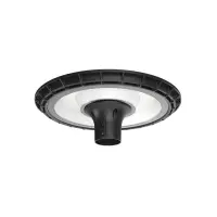 Lampa LED rotunda, 60W, lumina alb neutra, 5155lm, IP65, 38x12 cm, aluminiu si sticla, 240V, negru