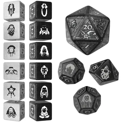 Set de zaruri Q-Workshop - The Hobbit TCG Dice Set: Umbral Hollow (16 buc.)