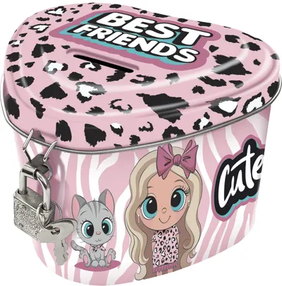 Pușculiță metalică Derform Best Friends 10 - Cu lacăt