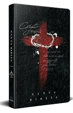 Biblia Rvr 1960 Letra Grande Tamano Manual, Tapa Dura Cruz Con Corona / Spanish Bible Rvr 1960 Handy Size Large Print Hardcover Cross and Crown