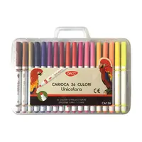 Carioci, 36 culori/set, varf conic, Unicolora Daco