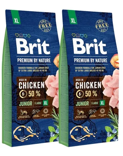 BRIT Premium By Nature Junior Extra Large Hrana uscata pentru catei si juniori de talie foarte mare XL