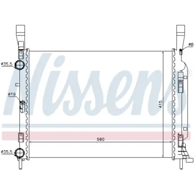 Radiator, racire motor NISSENS 637628