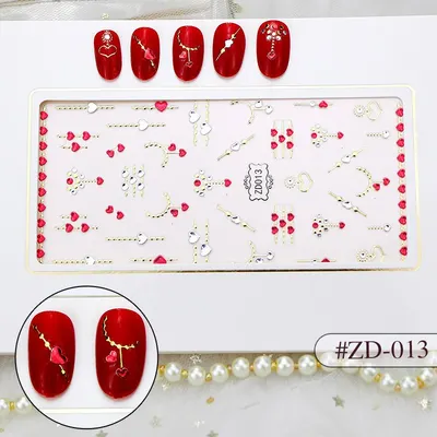 Sticker 3D Manichiura Nail Art Cristal ZD013