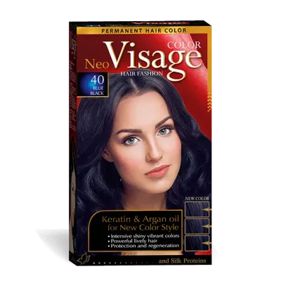 Visage Vopsea de par Neo Keratin & Argan Oil 40 Blue Black