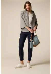 Pantaloni crop conici - Albastru ultramarin