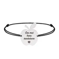 Elma - Bratara personalizata snur invatatoare din argint 925