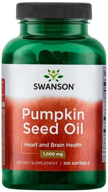 Pumpkin Seed Oil, 1000 mg, 100 capsule, Swanson
