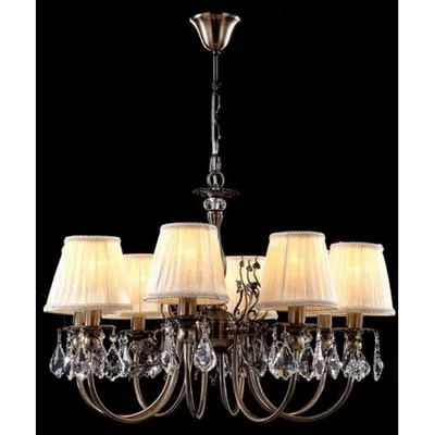 Candelabru Latona,8 becuri dulie E14, 230V,D.66cm, H.48 cm,Bronz