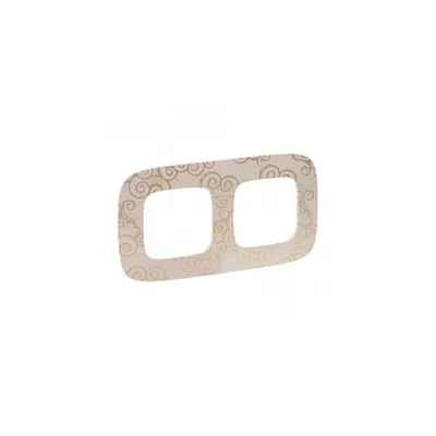 Placa Valena Allure - 2 module - narcis gold