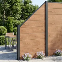 vidaXL Set de Gard 95 x 180 cm WPC și Aluminiu Maro
