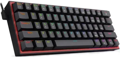Tastatura mecanica Redragon - Fizz PRO, Red Switch, RGB, neagra