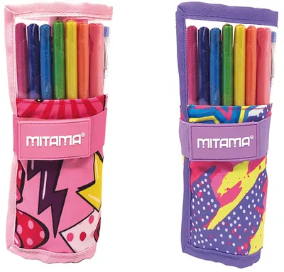 Penar școlar echipat Mitama 2 in 1 Glitter Roll - Rulouri, asortiment
