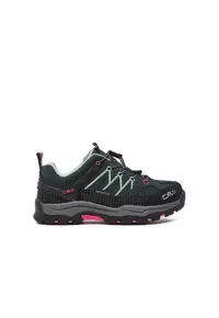 Ghete copii - 30865 - Piele naturala - Roz/Negru - Negru/Roz