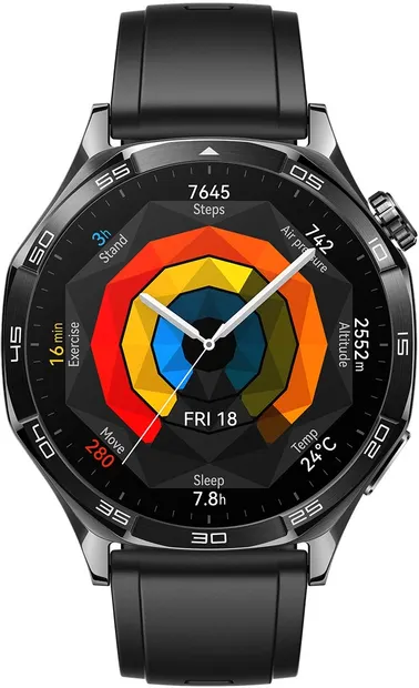Smartwatch Huawei - Watch GT5, 1.43'', 46 mm, Black Silicone