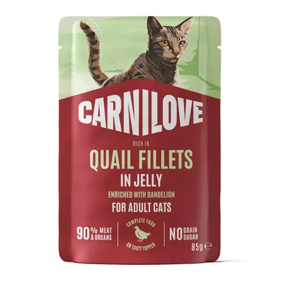 Carnilove Cat Pouch Jelly Quail & Dandelion 85 g