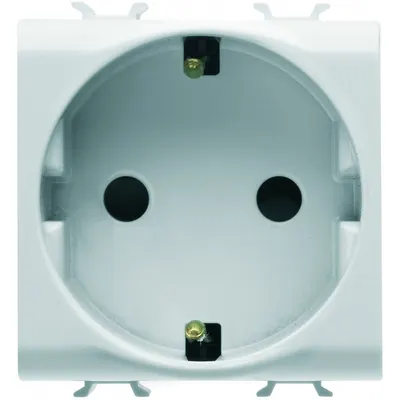 Priza schuko 2M Gewiss Chorus GW10241, alb