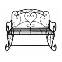 Bancă de grădină neagră din metal Dares - Garden Pleasure