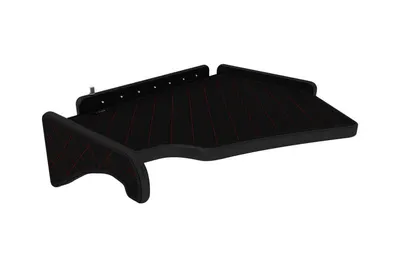 Masa centrala camion compatibila cu Scania R cabina inalta fabricatie 2005-2016, Negru cu cusatura rosie