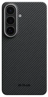 Husă Pitaka - Edge Case, Galaxy S26+, MagSafe, negru/gri