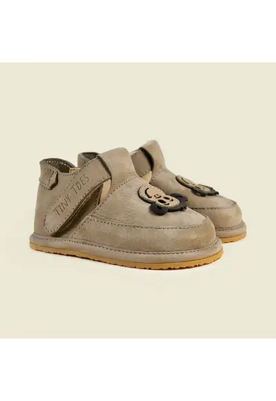 Pantofi Barefoot din piele naturala - Jojo - Bej - Bej