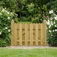 vidaXL Poartă de grădină 100 x 75 cm Lemn masiv de pin Verde
