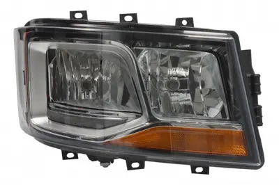 Far dreapta (2 H7 H21W LED, electric, cu motor, cu lumina de zi, culoare insert: crom platinat) potrivit SCANIA G II, L, P II, R II, S 06.17