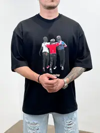 Tricou Oversized Brotherhood Black Tsas438(6415) (mărime: L)