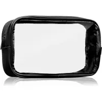 Notino Travel Collection Small Clear Organizer geantă de cosmetice transparentă transparent S Black 20x10x5 cm 1 buc