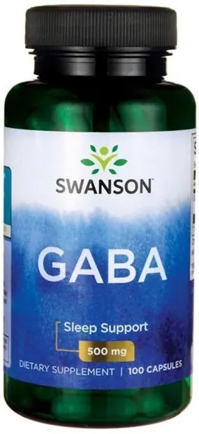 GABA, 500 mg, 100 capsule, Swanson