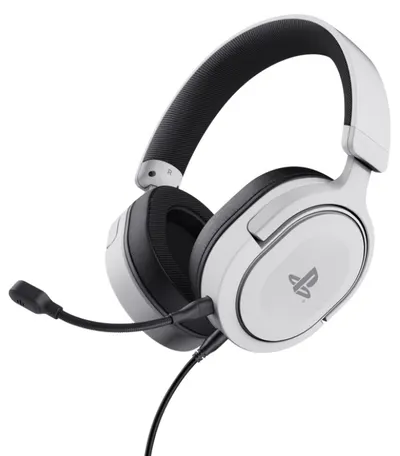 Căști gaming Trust - GXT 498W Forta, PS5, albe