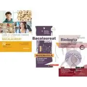 Pachet Bacalaureat 2026. Limba si literatura romana 72 teste complete, Matematica M-stiintele-naturii si M-tehnologic si Biologie pe intelesul tuturor