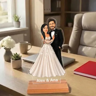 Caricatura pentru Nunta. - Statueta Personalizata tip Trofeu