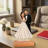 Caricatura pentru Nunta. - Statueta Personalizata tip Trofeu