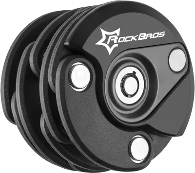 Blocaj de biciclete pliabil și blocabil Rockbros - negru
