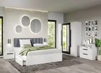 Set dormitor complet Alb - Dallas - C06