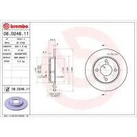 Disc frana BREMBO 08.D248.11
