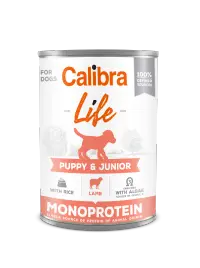 Hrana umeda caini, Calibra Dog Life Puppy & Junior, Lamb & Rice, 400 g