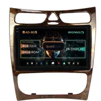 Navigatie 2K Mercedes Benz CLK W209 (2000-2005), Android, S-Quadcore 4GB RAM + 64GB ROM, 9.5 Inch - AD-BGS90042K+AD-BGRKIT416V4