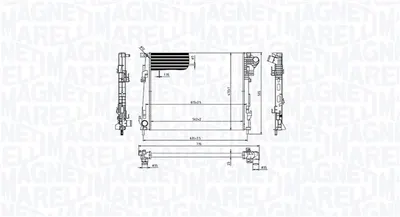 Radiator racire motor potrivit NISSAN PRIMASTAR; OPEL VIVARO A; RENAULT TRAFIC II 2.0D 01.06