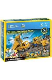 Joc educativ 3D: Mini incarcator si basculanta. Kit STEM