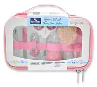 Set de ingrijire bebelusi, Lorelli, 7 produse esentiale, 0 luni+, Blush Pink