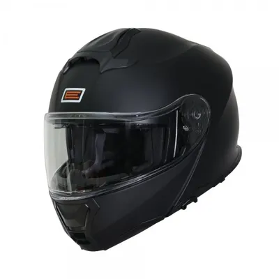 Casca moto Origine Logic Solid rabatabila cu ochelari, culoare negru, marime S, ECE 2206