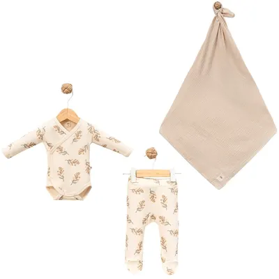 Set cu scutec Minisse - 3-6 luni, Leaves