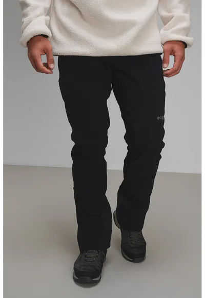Pantaloni cu talie ajustabila - pentru drumetii Omni-Heat Infinity Softshell - Negru stins
