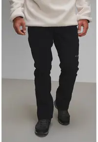 Pantaloni cu talie ajustabila - pentru drumetii Omni-Heat Infinity Softshell - Negru stins