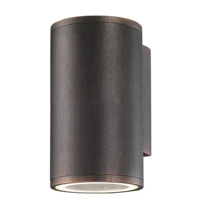 Aplica NODUS Antique Brown Aluminiu & Sticla Diffuser GU10 1x35W 220-240 Volt 50Hz -IP54
